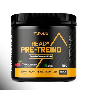 Imagem de Pré treino ready HMB e cafeína 195g frutas vermelhas topway-Unissex