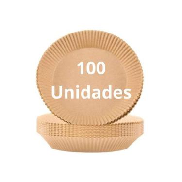 Imagem de Forro de Papel Anti Gordura para AirFryer Kit com 100 Formas - A Loja 