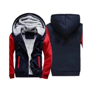 Imagem de Jaqueta Masculina Camuflada De Lã Com Capuz, Casaco De Inverno Grosso 