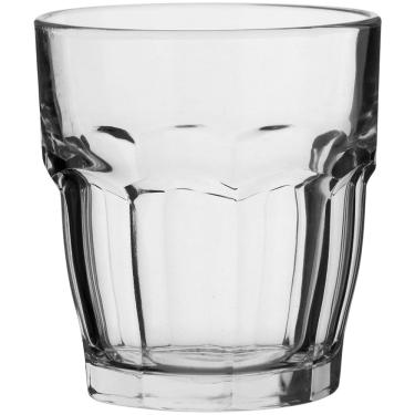 Imagem de Bar Copo Uísque Vidro Temperado 390Ml Bormioli Rocco Rock 10X9X9Cm 6 Peças