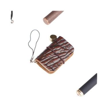 Imagem de Caderno De Viagem Ultra Mini Estilo Couro Retrô, 32 Folhas, 64 Páginas