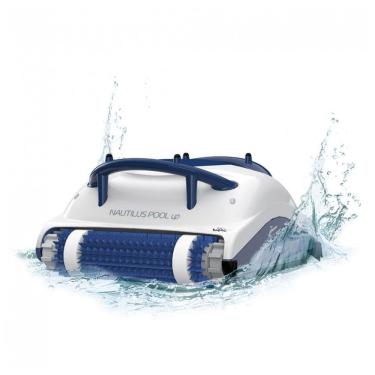 Imagem de Aspirador Robótico para Piscinas Dolphin Nautilus Pool-Up, Branco, Escova Esfregadora e Subida em Paredes, Limpeza em 2h, Voltagem 230V AC