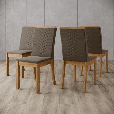 Imagem de Conjunto de 04 Cadeiras Estofadas Dina Henn