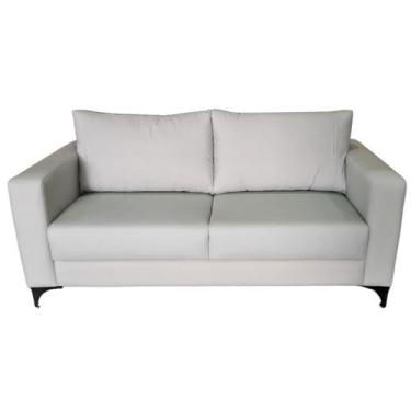 Imagem de Sofá Argélia Tecido Acquablock Pé Aço Preto 2 Lugares 160cm - 4R Estof