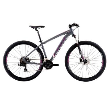 Imagem de Bicicleta Aro 29 Oggi Hacker Sport 21v - Grafite/Rosa/Preto Tamanho 15,5