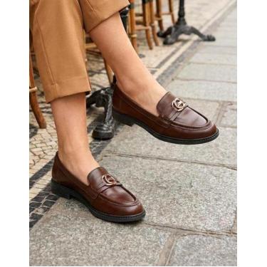 Imagem de Mocassim Loafer Dakota Feminino D0222, Cafe, 37