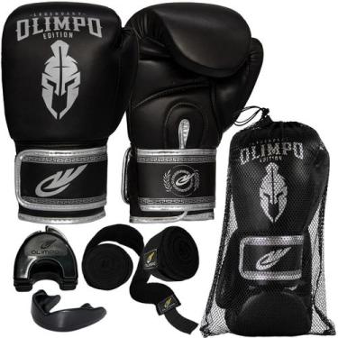 Imagem de Luva De Boxe Muay Thai Bandagem Bucal Case Kickboxing - Olimpo Esporte