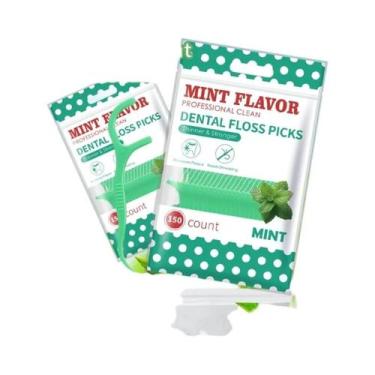 Imagem de Fio Dental De Menta a Granel 750/300/150/50 Unidades Embaladas Para Há