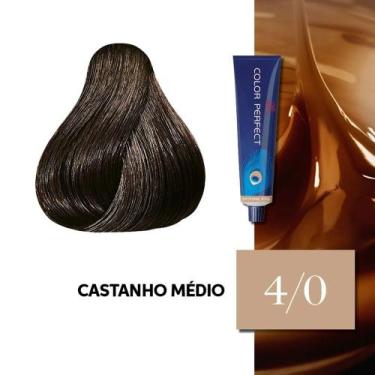 Imagem de Wella Coloração Em Creme Color Perfect 4/0 60g - Wella Professionals