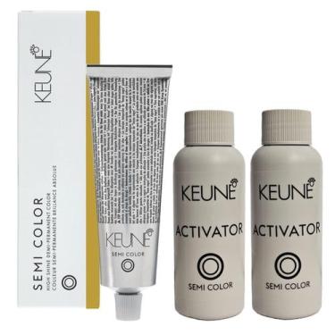 Imagem de Tinta Keune Semi Color 8.38 Louro Claro Avelã + 2 Activator