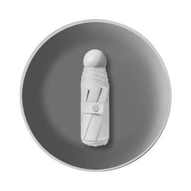 Imagem de Guarda-chuva Mini Portátil Ultraleve De Cinco Dobras Com Proteção UV -
