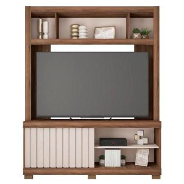 Imagem de Estante Para Tv Até 65 Polegadas Cinne Caemmun Nogueira San Remo/off P