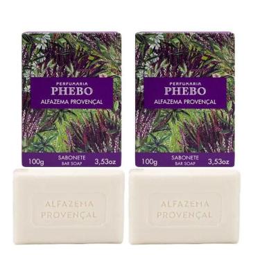 Imagem de Kit 2 Sabonete Phebo Alfazema Provençal Em Barra Cremoso 100g