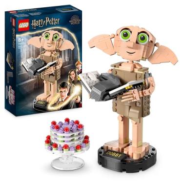 Imagem de LEGO Harry Potter Dobby o Elfo doméstico, figura artística de personagem colecionável, presente de Páscoa para meninas, crianças, fãs adolescentes de 8 anos, brinquedo e decoração para o quarto 76421