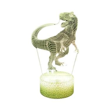Imagem de Luz Noturna LED 3D De Dinossauro Para Crianças, Decoração De Quarto, L