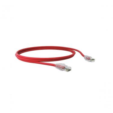 Imagem de Patch Cord U Utp Cat.6 Cmx 0 e 5m para Cabeamento Estruturado com 4 Pares Trançados Vermelho Furukawa