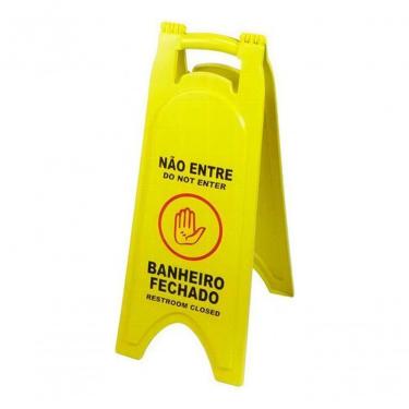 Imagem de Placa Sinalizadora Banheiro Fechado para Identificação de Sanitário em Uso para Control...