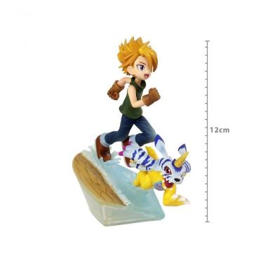 Imagem de Figura de Coleção Megahouse Digmon Adventure Yamato Ishida e Gabumon em PVC com Base Diorâmica