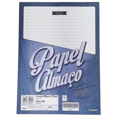 Imagem de Papel Almaço Universitário Credeal com Pauta 200 X 275MM 400 Folhas para Anotações em E...