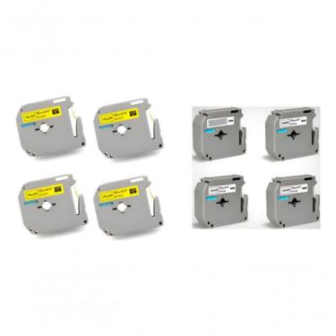 Imagem de Kit Fita Rotuladoras: 4 Fitas Mk-631 Amarela + 4 Fitas M-k23