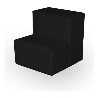 Imagem de Escada Escadinha Auxiliar Para Pedicure Maca Estética Corino Preto