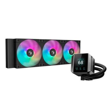 Imagem de Water Cooler Deepcool Mystique 360mm ARGB Com Display Preto