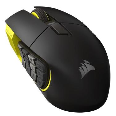 Imagem de Mouse Gamer Sem Fio Corsair SCIMITAR ELITE SE, RGB, 16 Botões, 33000DPI, e Amarelo - CH-9314415-WW-Unissex