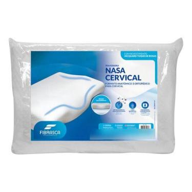 Imagem de Travesseiro Nasa Cervical Ortopédico Confortável Ergonômico Fibrasca C