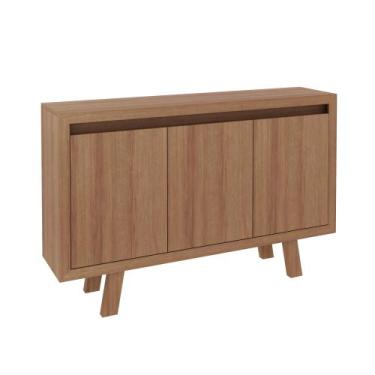 Imagem de Balcão para Escritório com 3 portas ME4120 Amêndoa Tecnomobili
