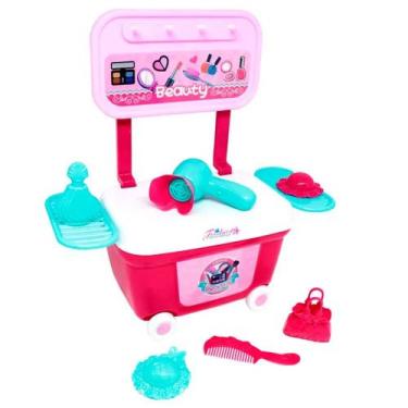 Imagem de Brinquedo mini kit carrinho camarim da beleza - belfix