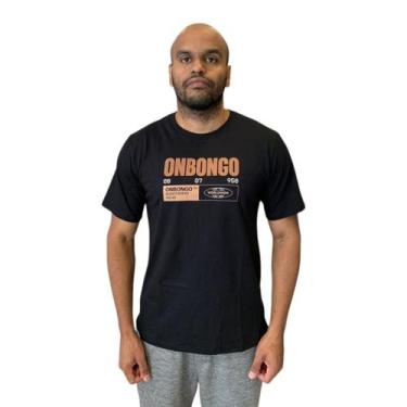Imagem de Camiseta Onbongo Masculina World Wide Always Ahead Original, P, Preto