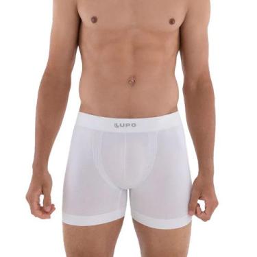 Imagem de Cueca Lupo Boxer Micromodal Sem Costura Branca, P