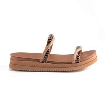 Imagem de Tamanco Mississipi Flatform Feminino Mb301, Rose, Bronze, 38