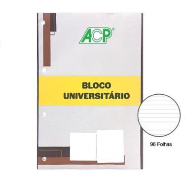 Imagem de Refil Fichário Universitário ACP 96Fls Pautado 304B