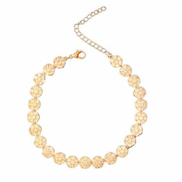 Imagem de Pulseira feminina Riviera cravejada em zircônias folheada a ouro semij