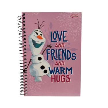 Imagem de caderno 1 materia frozen jandaia 80 folhas, love and friends