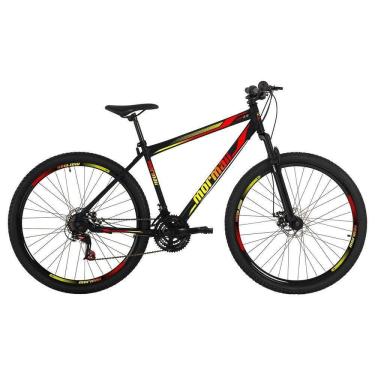 Imagem de Bicicleta Jaws 2.0 Mountain Bike Aro 29 Quadro Aço 21 Marchas Mormaii Preto com Grafism...