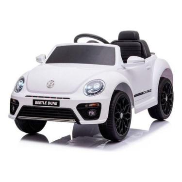 Imagem de Mini carro eletrico beetle fusca 6v licenciado volkswagen dune cores -