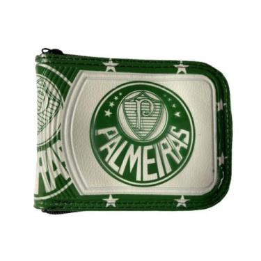 Imagem de Carteira de time Palmeiras com Zíper Porta Cartão - Outras, Verde