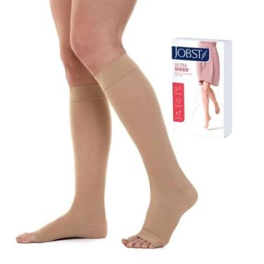 Imagem de Meia de Compressão Jobst Ultra Sheer 3/4 20-30 mmHg, Mel, Extra grande