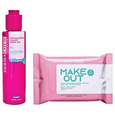 Imagem de Kit Skincare Demaquilante Lenço E Líquido Make Out Dermachem