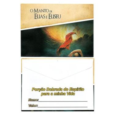 Imagem de Envelope para campanha-PACOTE COM 100 UNIDADE - SC, O manto de Elias e