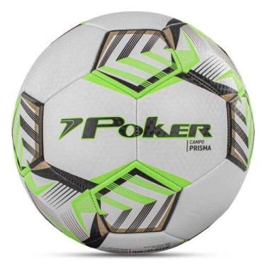 Imagem de Bola Poker Futebol Campo Training 32 Gomos Prisma - Bcovde, Bco, Vde