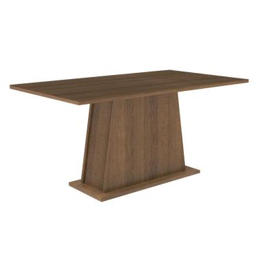 Imagem de Mesa de Jantar 5364C12MOVI 6 Lugares Retangular Tampo MDF Rustic Marrom Madesa 160CM