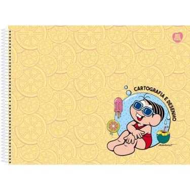 Imagem de Caderno Desenho 60 Folhas Turma da Mônica Animativa 3593, Amarelo