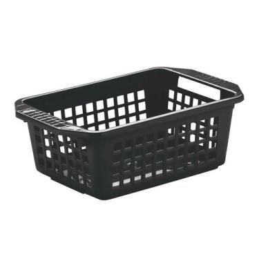 Imagem de Cesto Médio Plasnorthon Preto - PRETO, PRETO