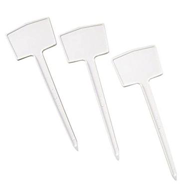 Imagem de kit 50 Identificador Tag Plaquinha de Planta 15 Centímetros Branco - Nutriplan