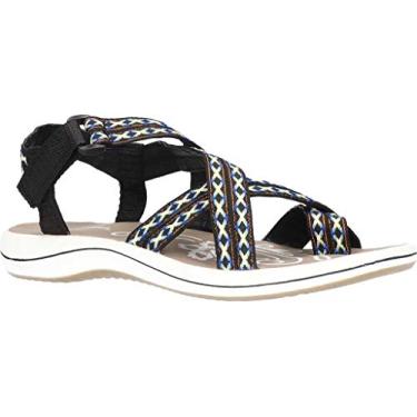 Imagem de Easy Street Sandália esportiva feminina, Preto, 6.5 Narrow