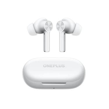 Imagem de OnePlus Buds Z2 Fones de ouvido sem fio com controle de toque com estojo de carregamento, cancelamento de ruído ativo, fones de ouvido estéreo à prova d'água IP55 para casa, esporte, branco pérola