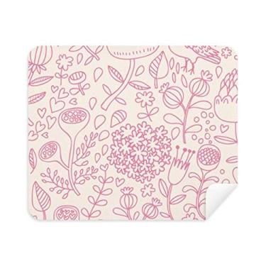Imagem de Pano de limpeza para limpeza de tela de telefone com flor em pó, 2 peças de tecido de camurça